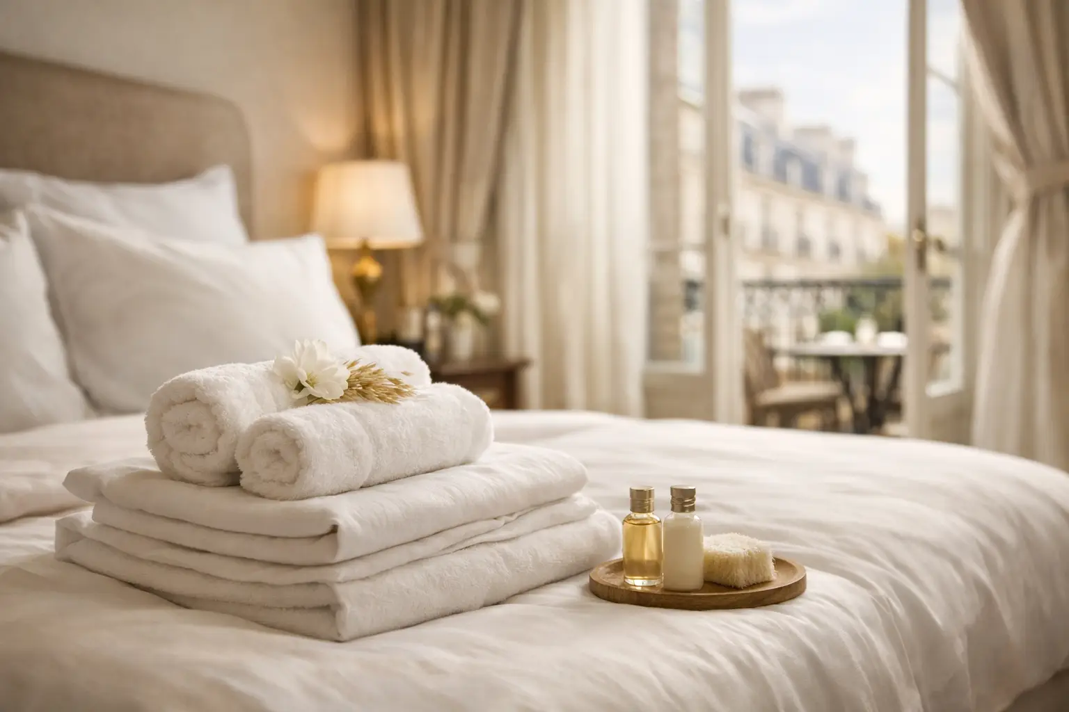 Linge hôtelier en location courte durée